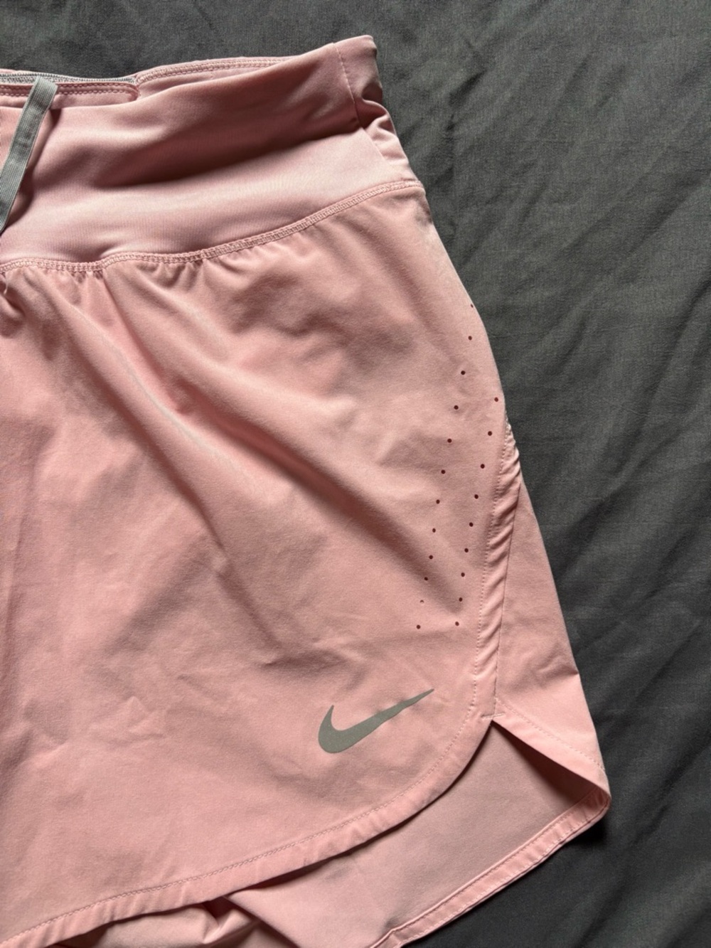 2 pairs Nike Eclipse Dri-Fit Shorts 5” Size Small Pink and Black - Picture 6 of 13